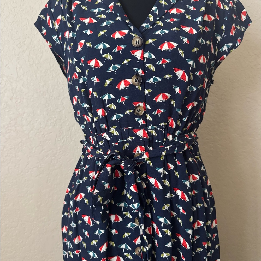 Anthropologie Maeve Multicolor Patterned Dress